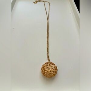 Charming Charlie Long Chained Gold Necklace with Pendant